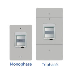 Le compteur monophasé est plus petit que le compteur triphasé. De dernier dispose de deux rainures horizontales.